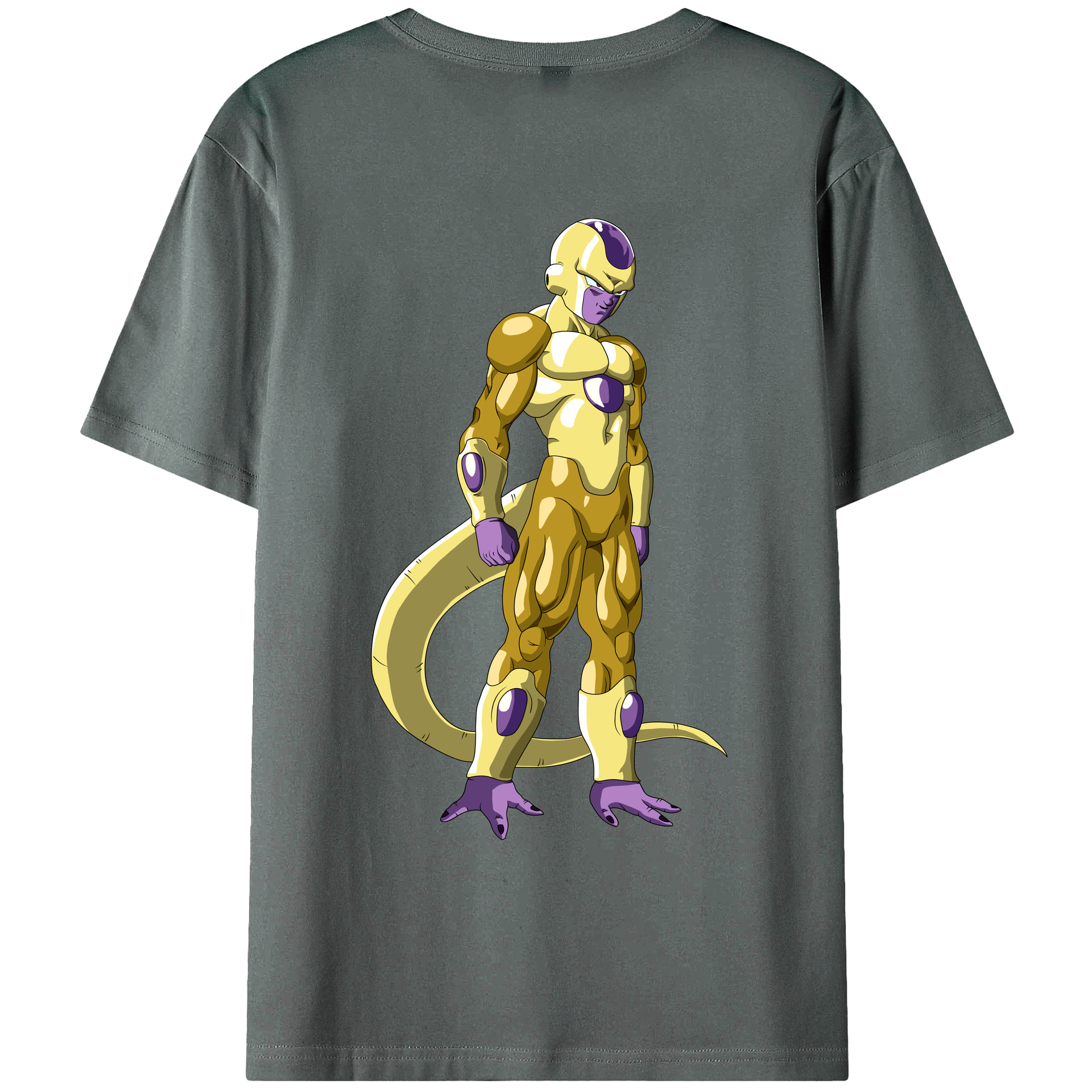 （画像用） ドラゴンボール フリーザ DRAGON BALL Frieza 綿100％ メンズ半袖Tシャツ（バックプリント） 通気性